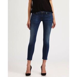 Hudson Jeans The Krista Super Skinny Crop medium dark denim jeans size US 27